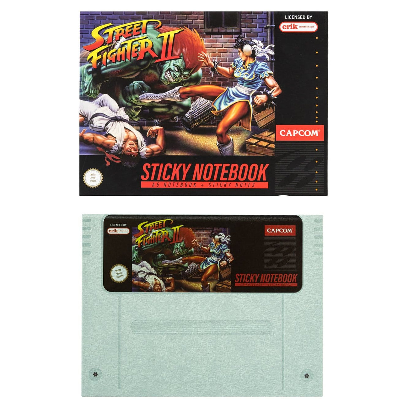 Product image Street Fighter Premium Notebook with Sticky Notes and Sleeve A5