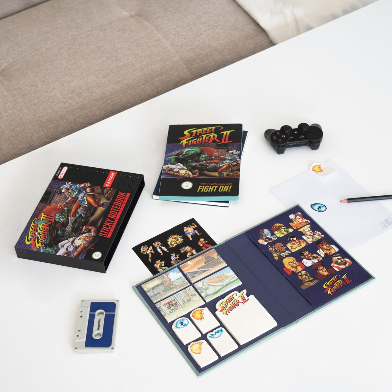 Product image Street Fighter Premium Notebook with Sticky Notes and Sleeve A5