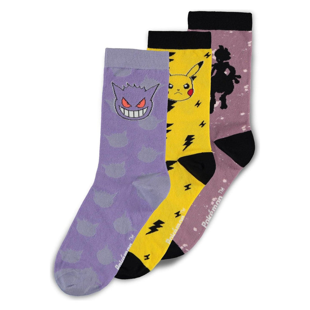 Imagen del producto Calcetines Pokémon pack de 3 Crew 43-46