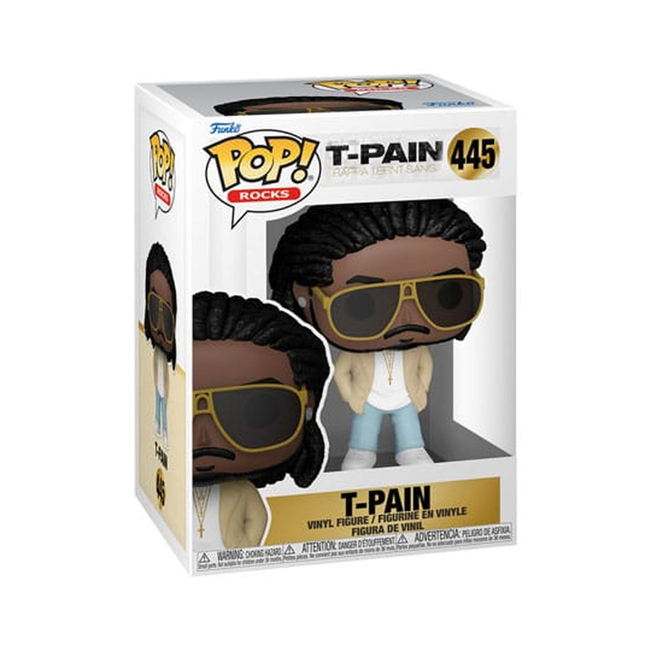 Imagen del producto T-Pain POP! Rocks figura de vinilo T-Pain (Rappa Ternt Sanga) 9 cm