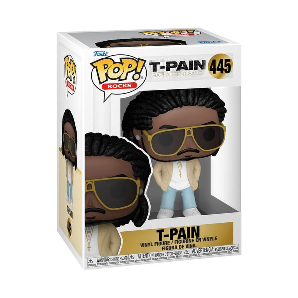 Imagen del producto T-Pain POP! Rocks figura de vinilo T-Pain (Rappa Ternt Sanga) 9 cm
