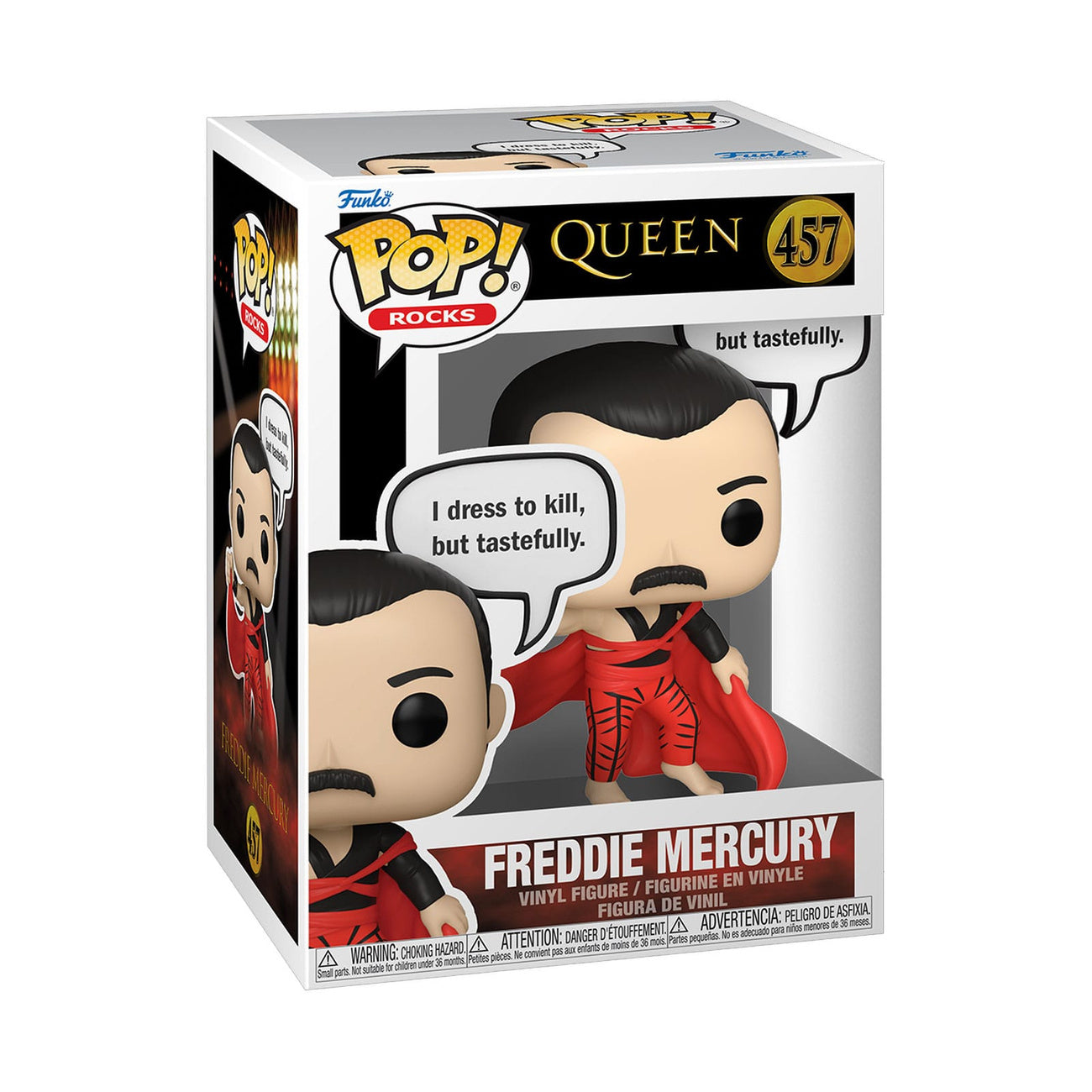 Imagen del producto Queen POP! Rocks figura de vinilo Freddie Mercury (I Dress to Kill) 9 cm