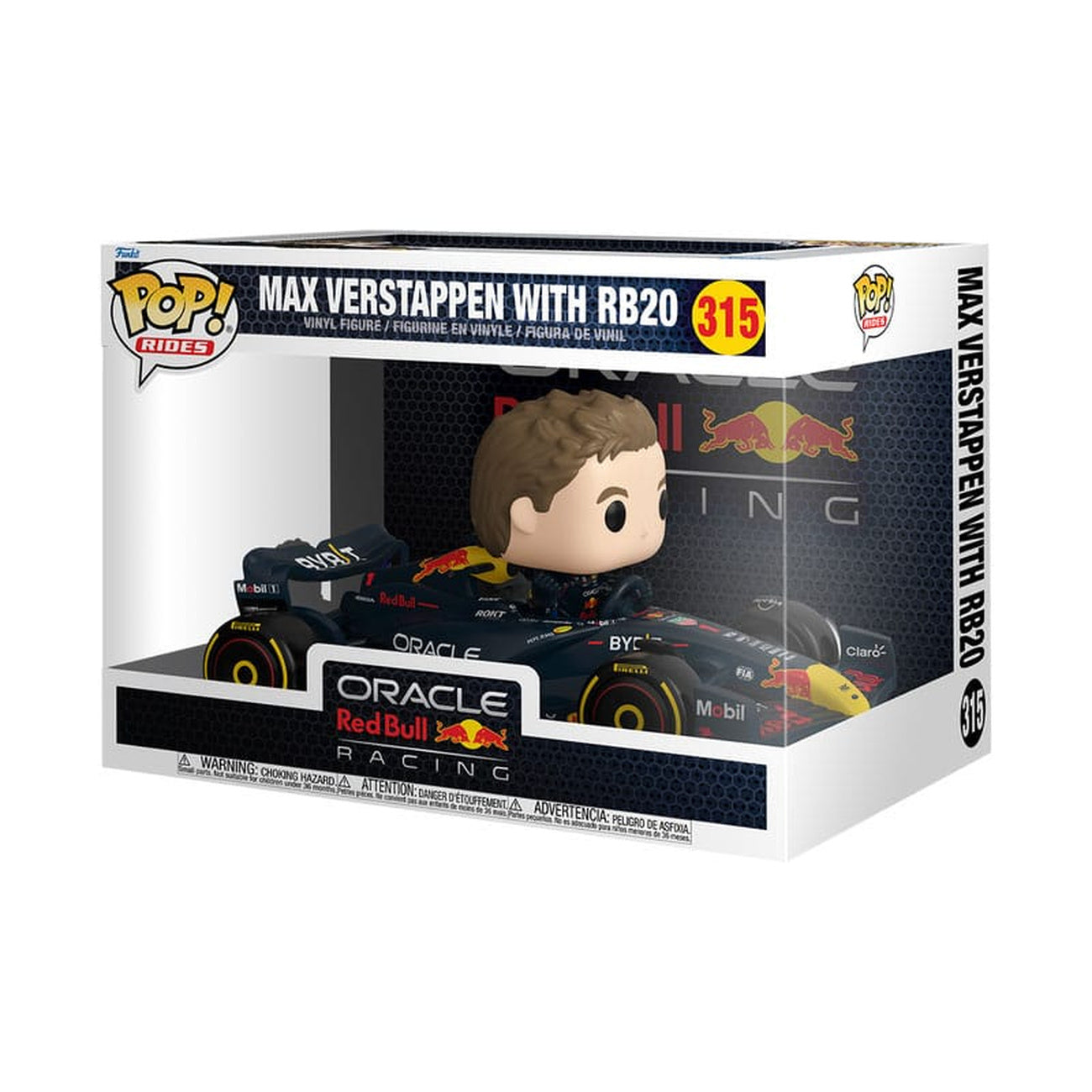 Imagen del producto Fórmula 1 POP! Rides Super Deluxe figura de vinilo RB – Verstappen con RB20 15 cm