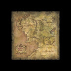 Imagen del producto El Señor de los Anillos Lámina artística Parchment Map of Middle-earth 59 x 30 cm