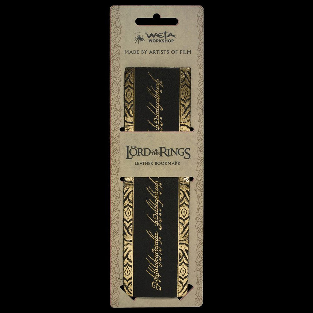 Imagen del producto El Señor de los Anillos Marcapáginas de cuero The One Ring Inscription