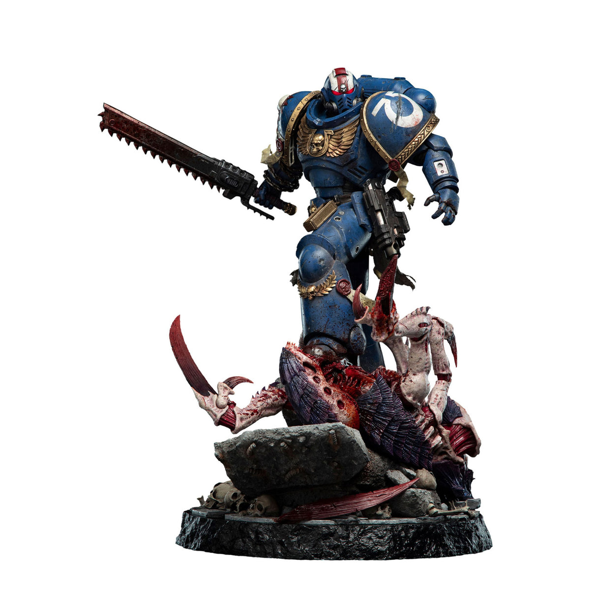 Imagen del producto Warhammer 40,000: Space Marine 2 Estatua 1/6 Lieutenant Titus Battleline Edition 63 cm