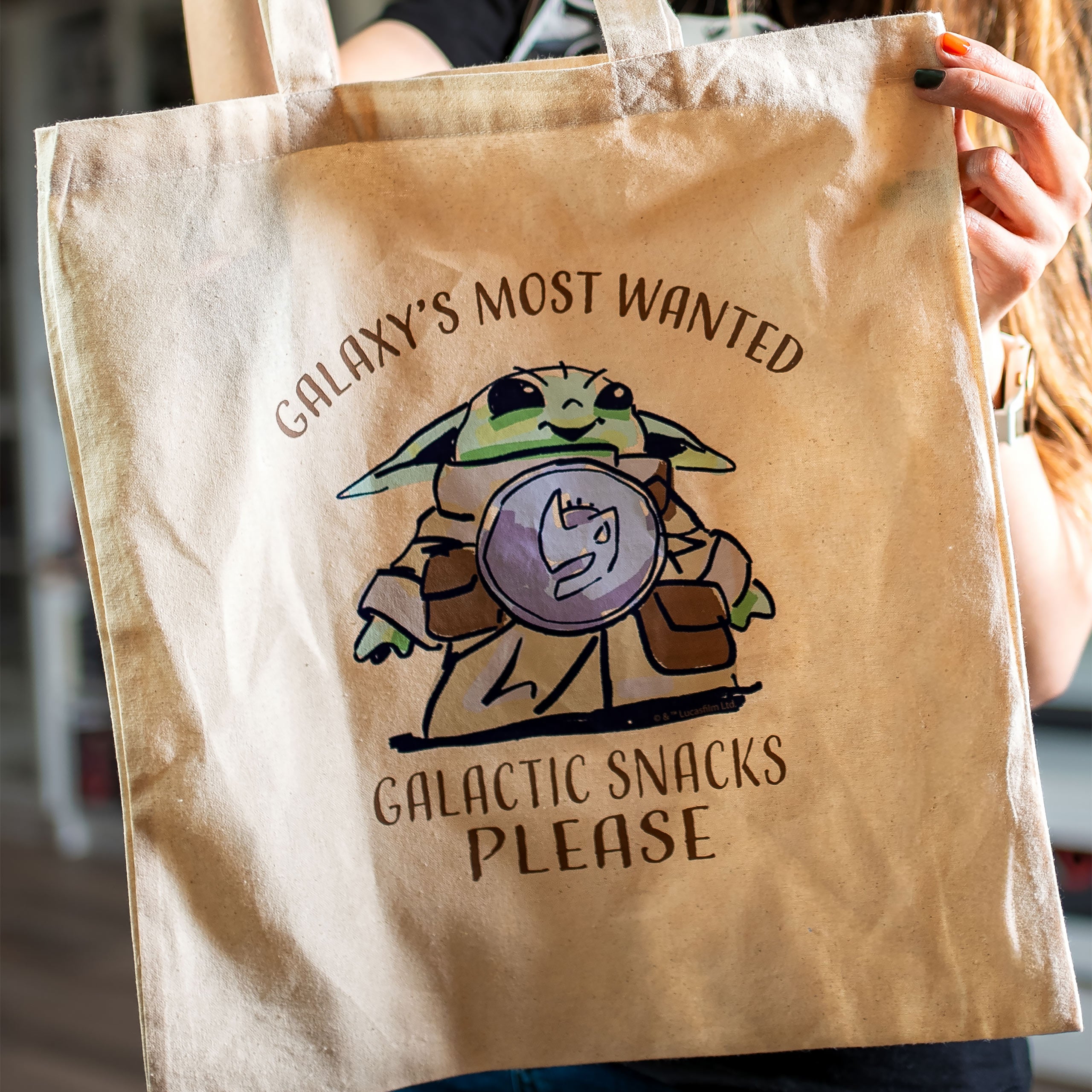 Imagen del producto Bolsa de tela Grogu Galactic Snacks - Star Wars The Mandalorian and Grogu