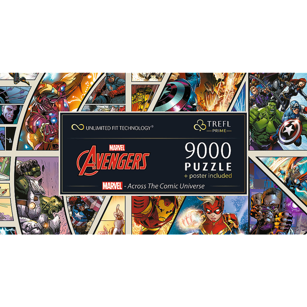 Imagen del producto Avengers - Across The Comic Universe Colección de puzles con póster