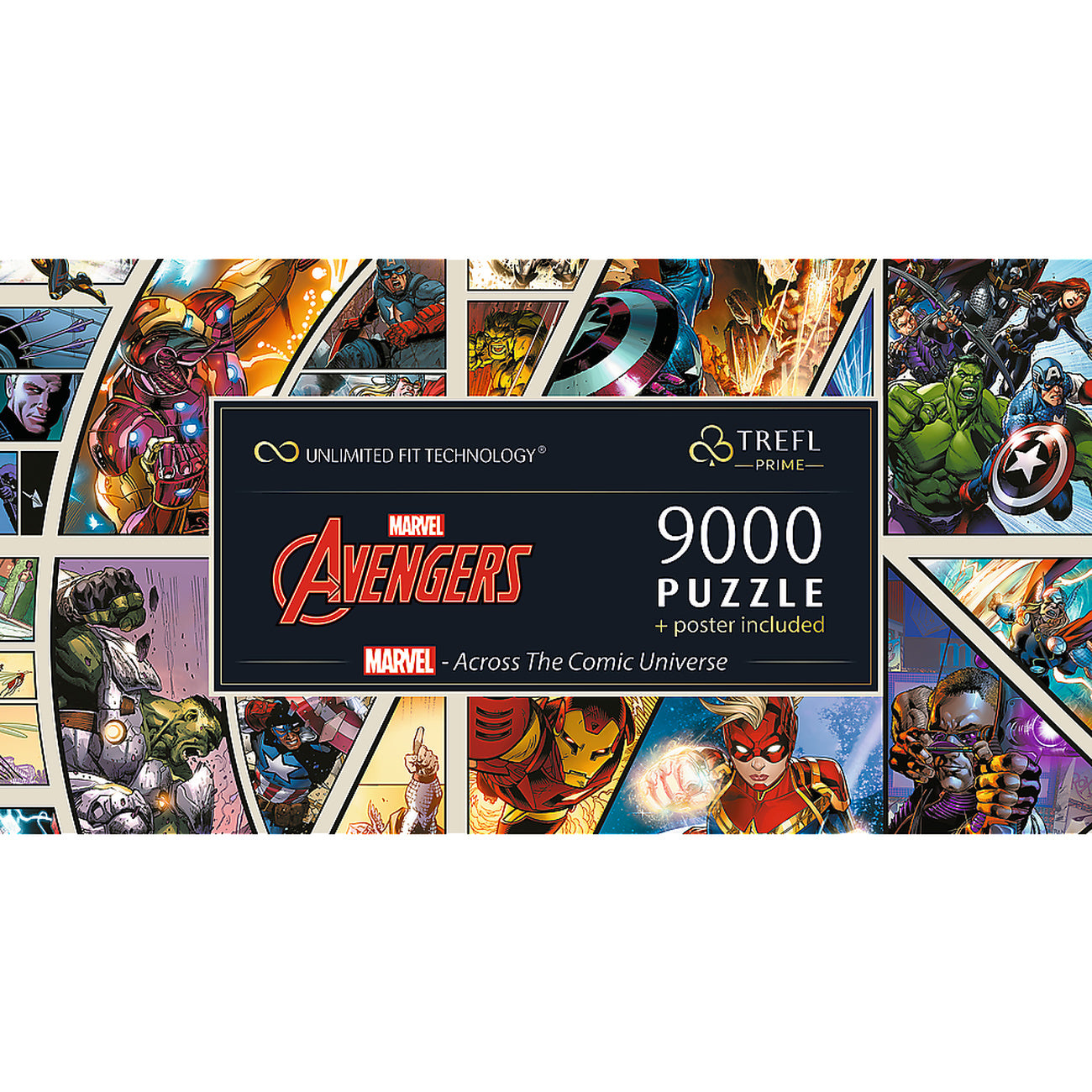 Imagen del producto Avengers - Across The Comic Universe Colección de puzles con póster