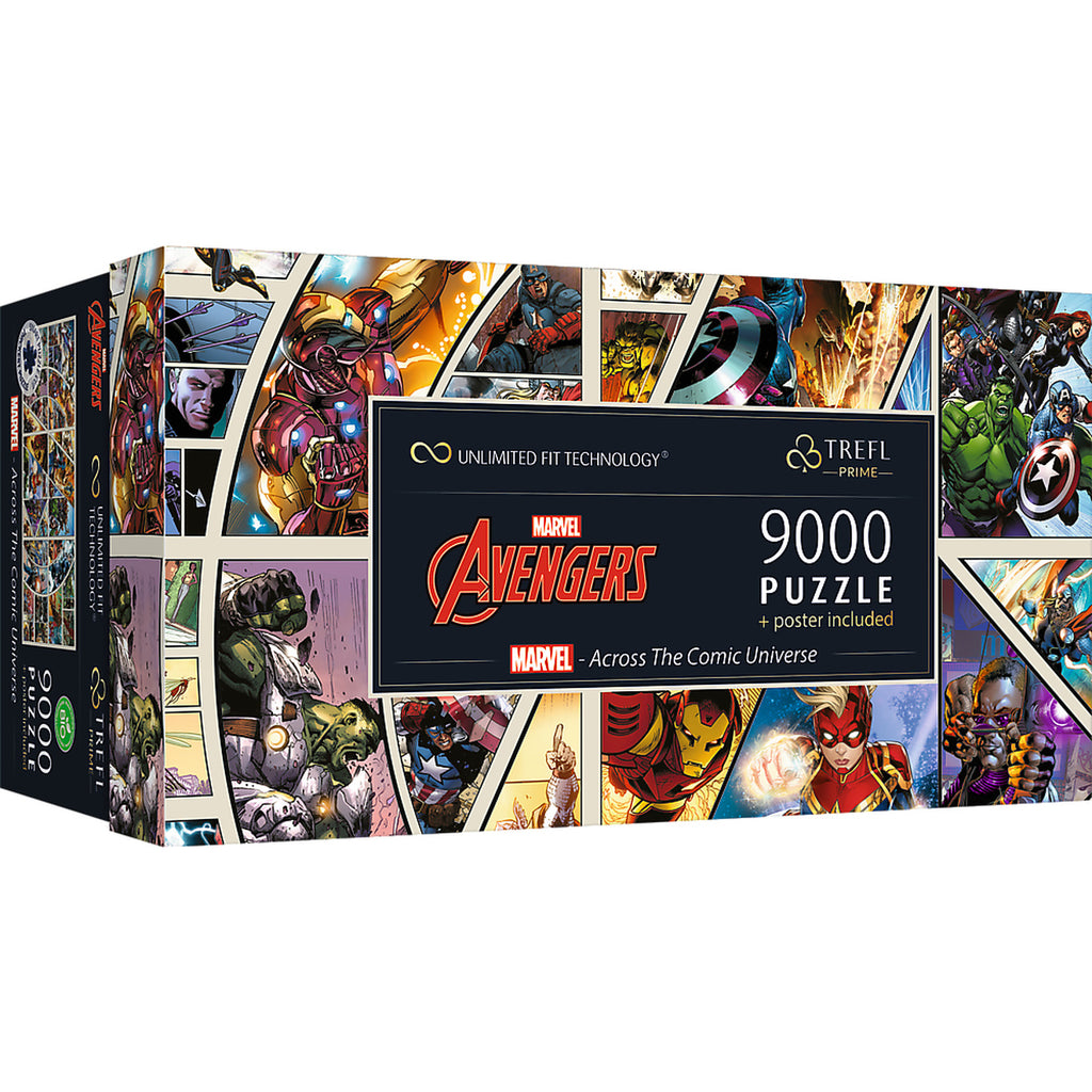 Imagen del producto Avengers - Across The Comic Universe Colección de puzles con póster