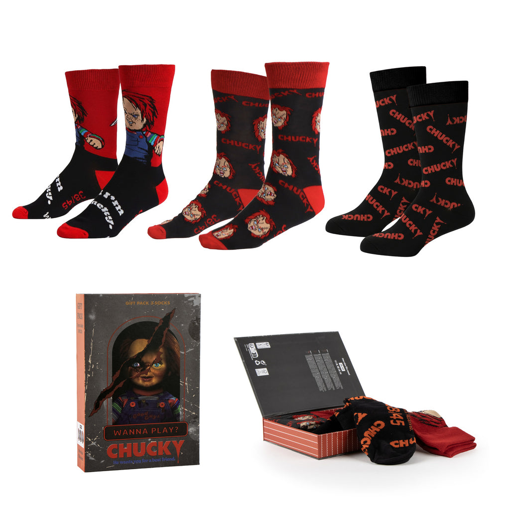 Imagen del producto Chucky - Pack de 3 pares de calcetines en caja de regalo
