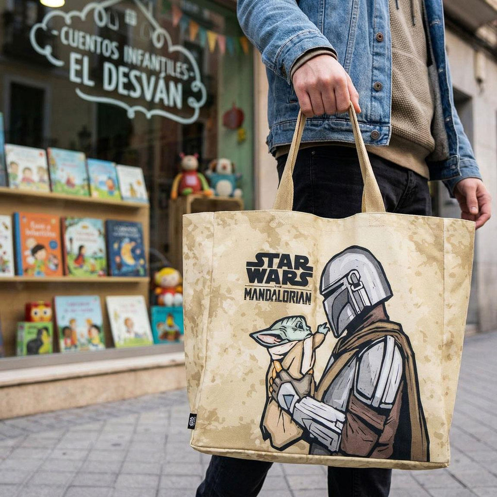 Imagen del producto Bolsa Shopper Grogu y Mando - Star Wars The Mandalorian & Grogu