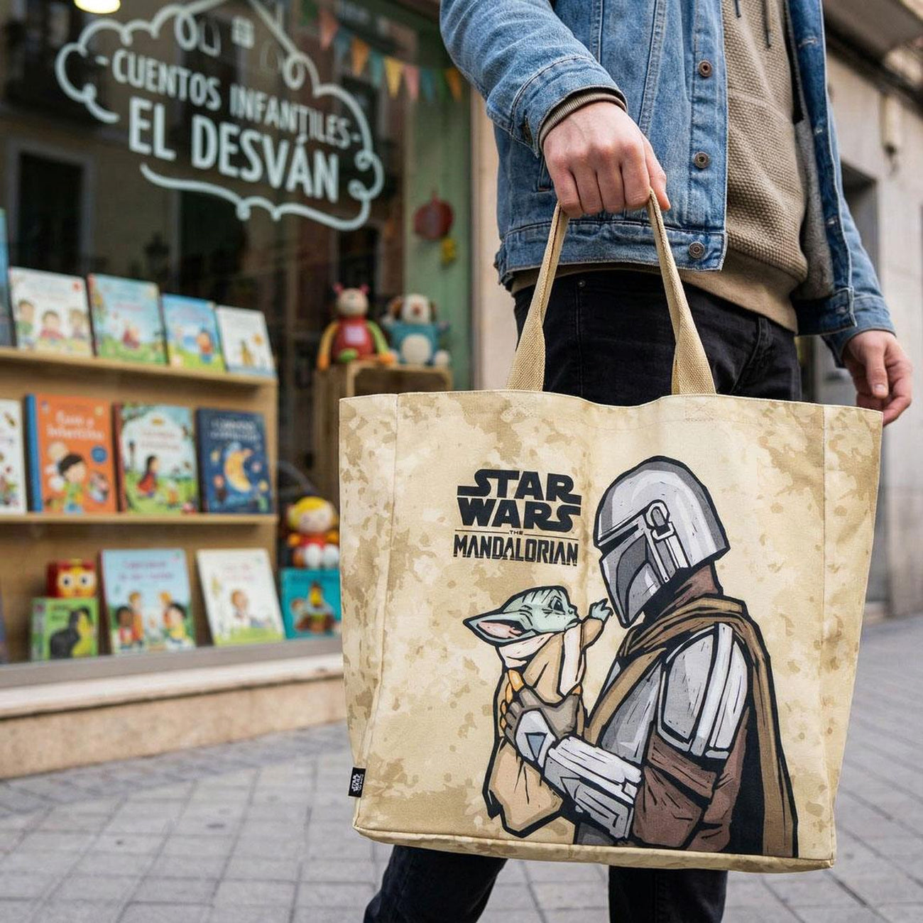 Imagen del producto Bolsa Shopper Grogu y Mando - Star Wars The Mandalorian & Grogu
