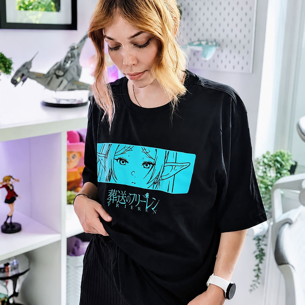 Imagen del producto Frieren - Camiseta de personaje negra