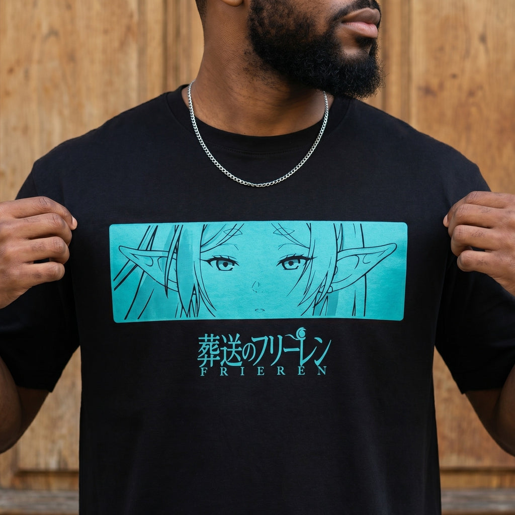 Imagen del producto Frieren - Camiseta de personaje negra
