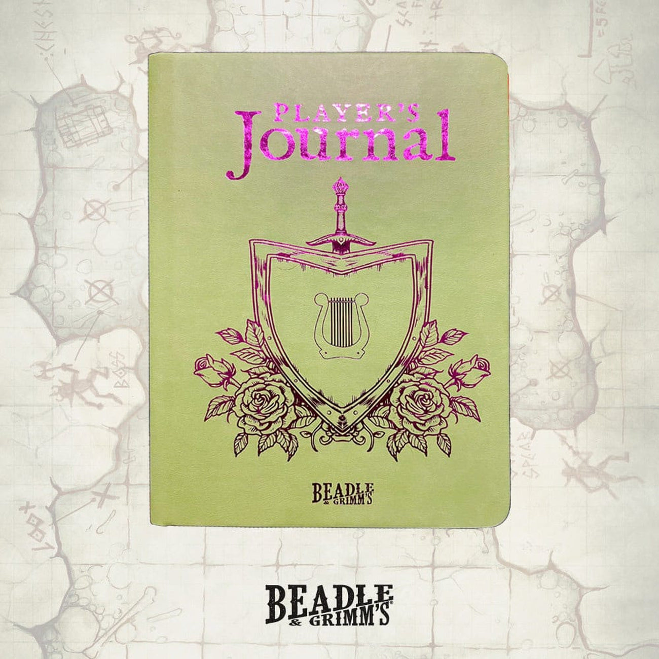 Imagen del producto Cuaderno A5 Player's Journal Verde Salvia Shield