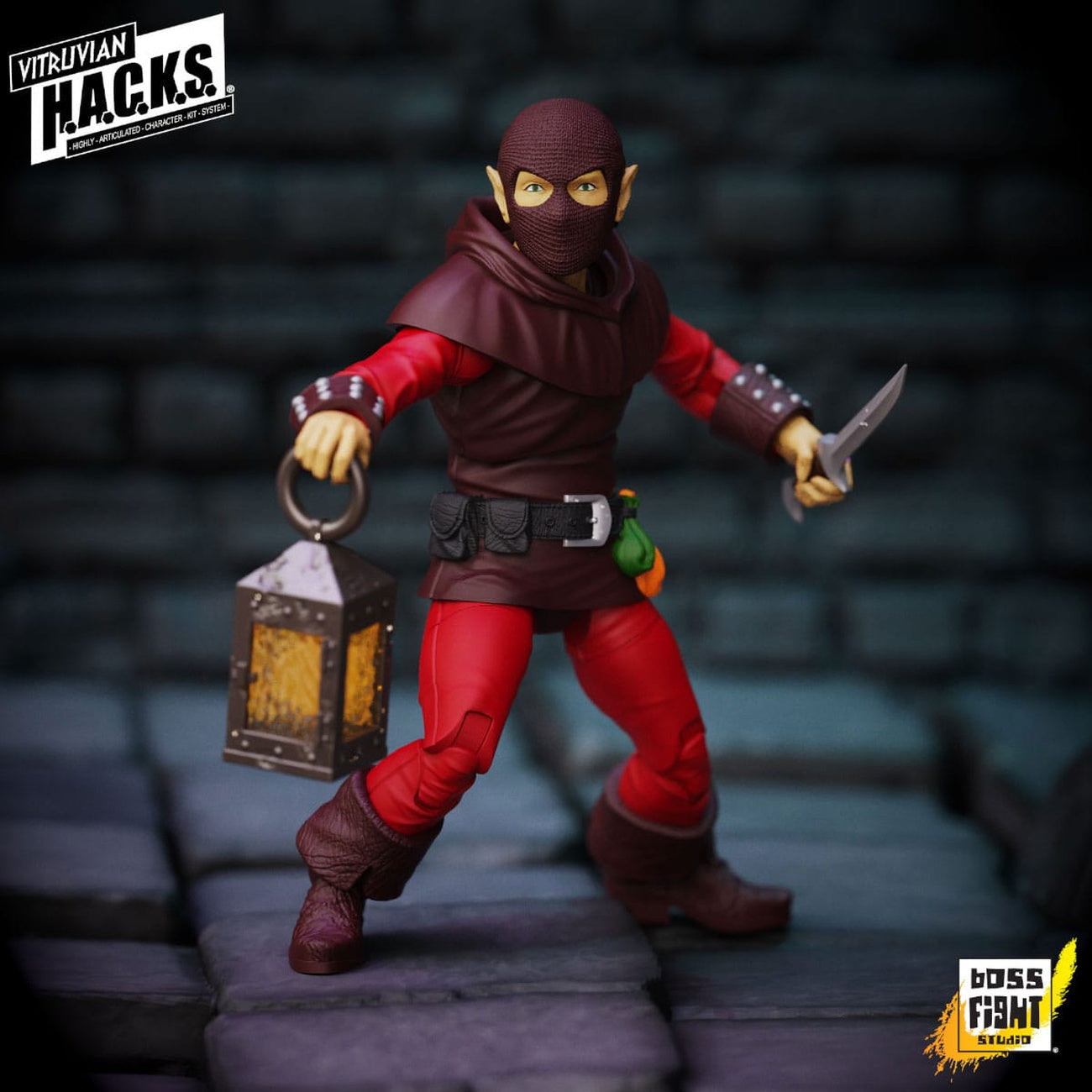 Imagen del producto Figura de acción Vitruvian H.A.C.K.S. Halfling Scout Dwynn Dellos