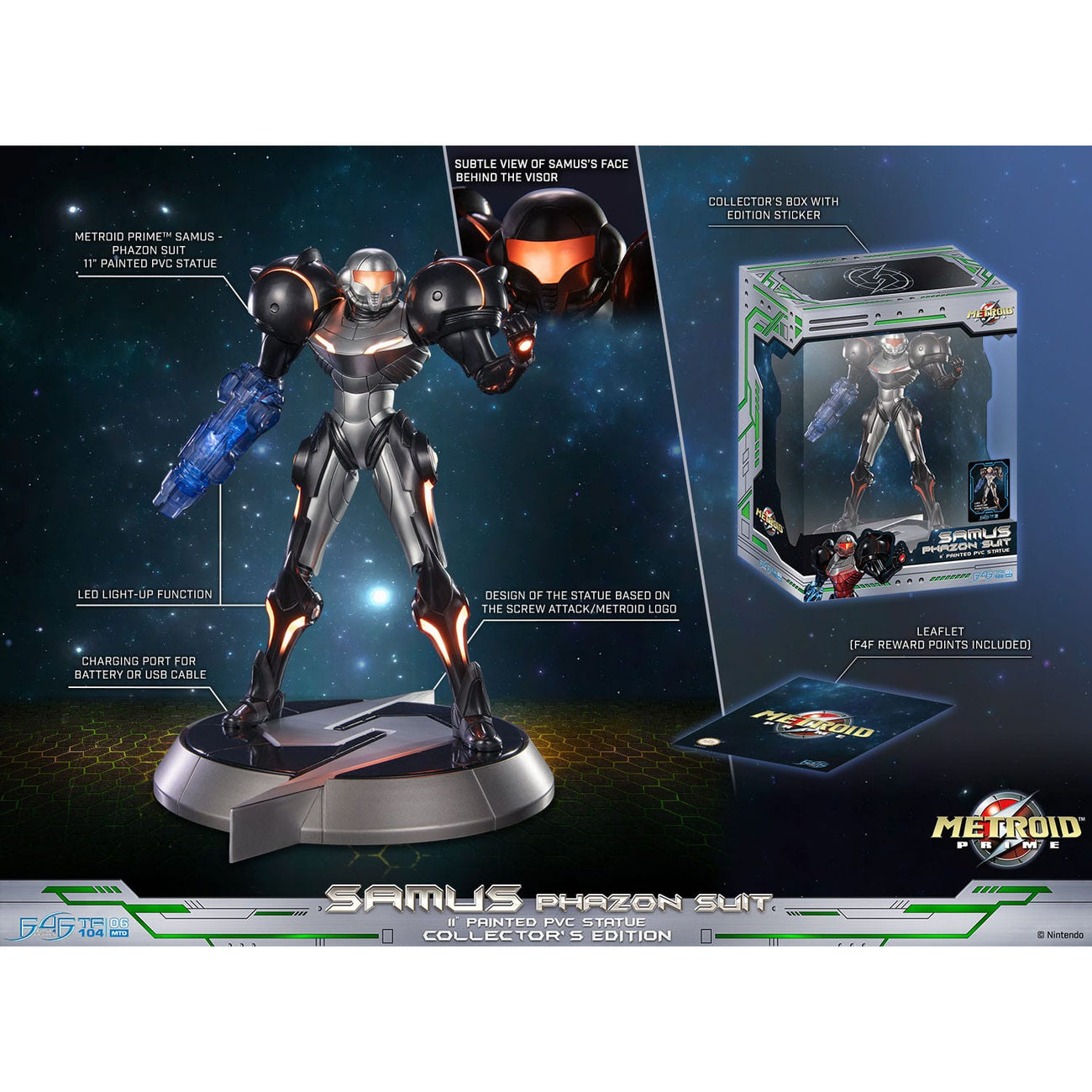 Imagen del producto Metroid Prime Figura PVC Samus Phazon Suit Collectors