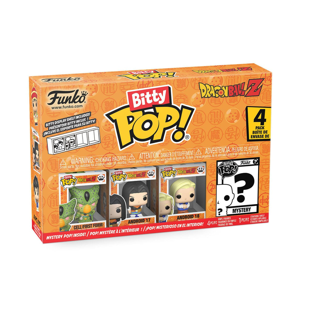 Imagen del producto Dragon Ball Bitty POP! Figuras de vinilo pack de 4 Serie 2 (2,5 cm)