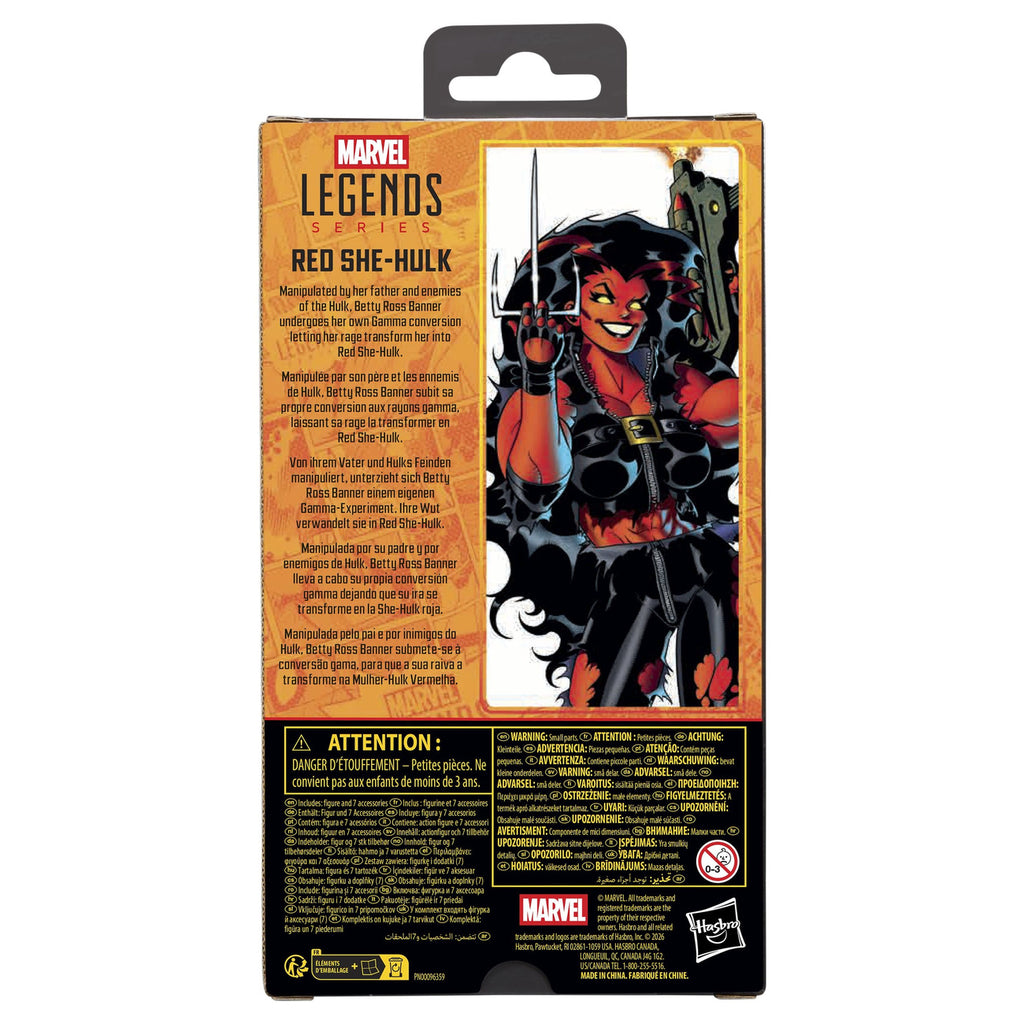Imagen del producto Hulk Marvel Legends figura de acción Red She-Hulk 15 cm
