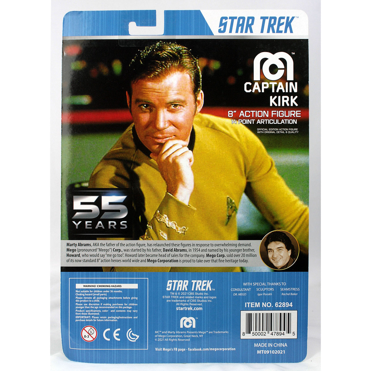 Imagen del producto Star Trek Figura de acción Kirk 55th Anniversary 20 cm
