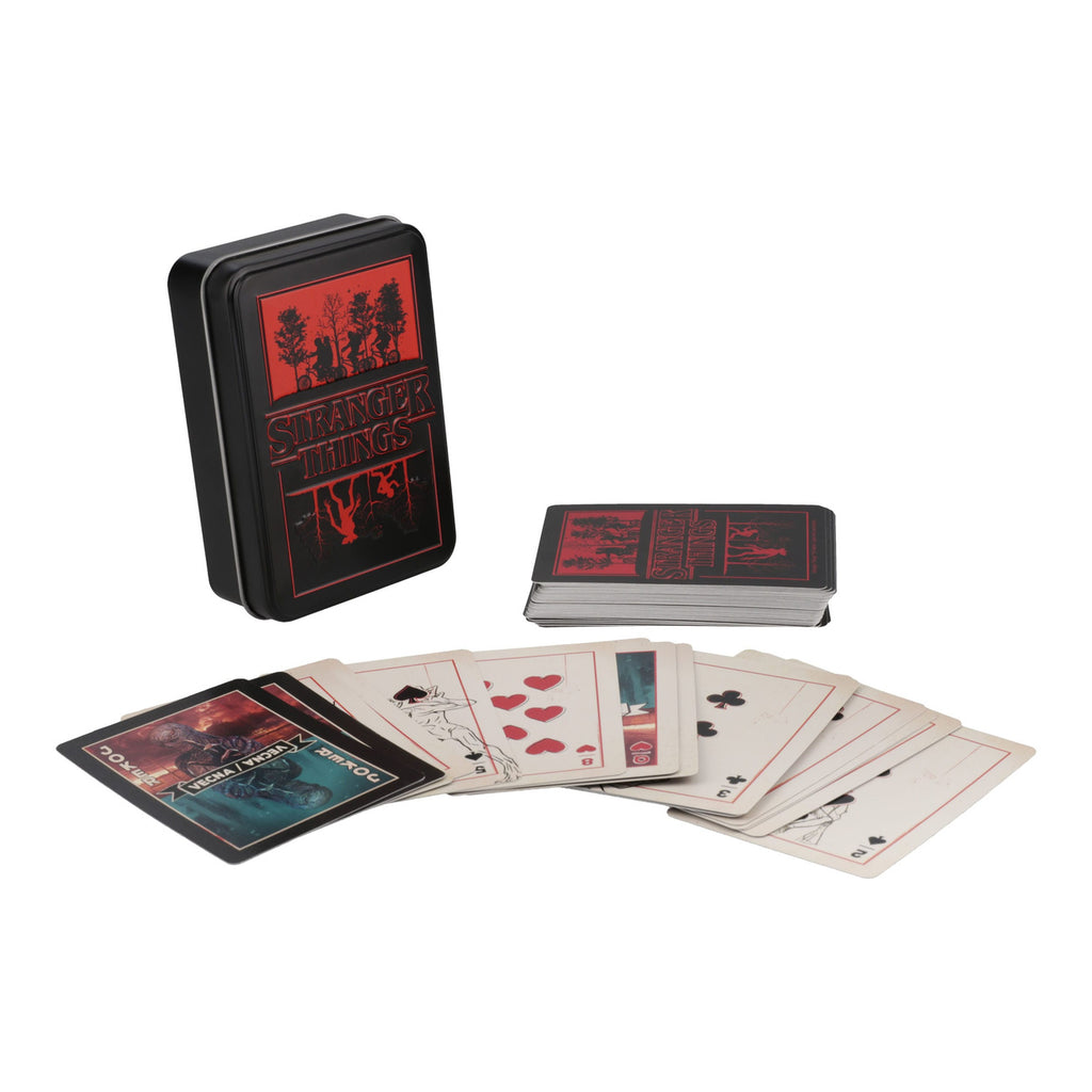Imagen del producto Stranger Things 5 Baraja de cartas Metal