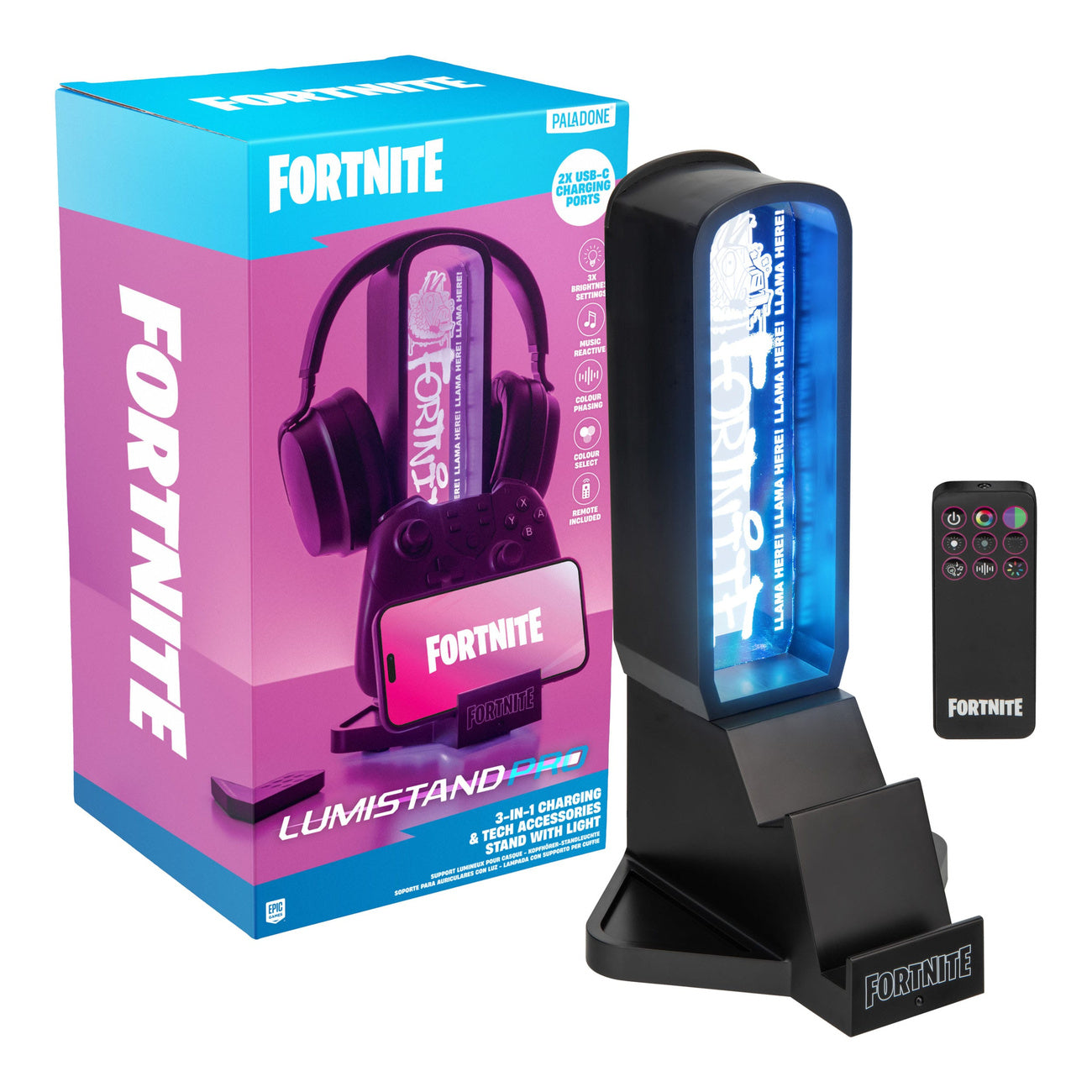 Imagen del producto Fortnite Soporte para auriculares con iluminación 30 cm