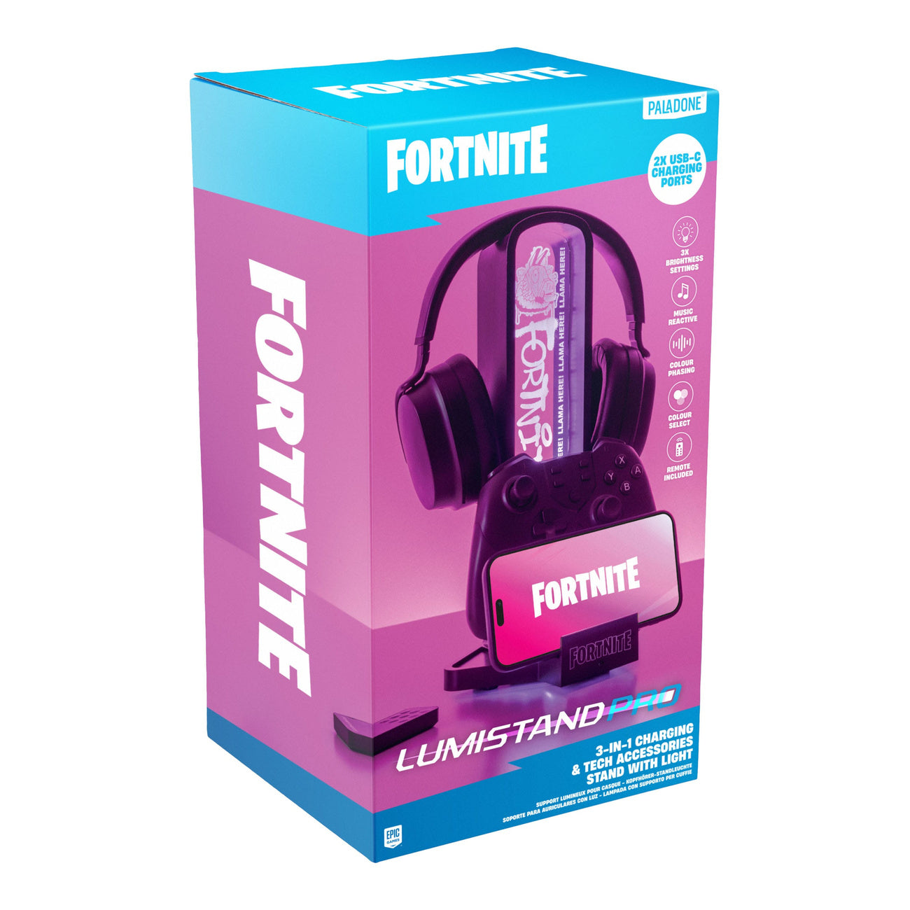 Imagen del producto Fortnite Soporte para auriculares con iluminación 30 cm