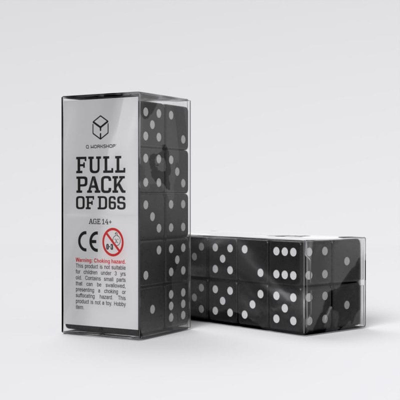 Product image Q Workshop Dice Set Full Pack D6 Black (20)