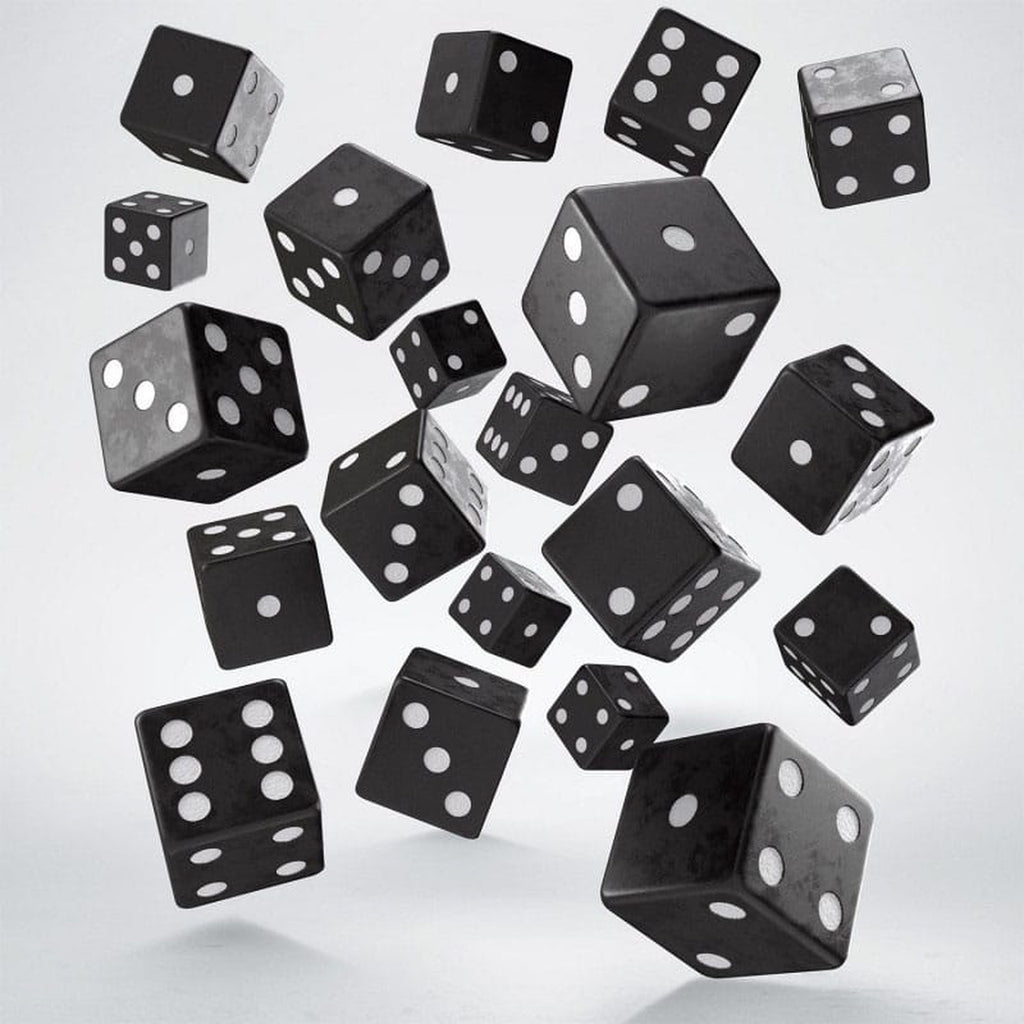 Product image Q Workshop Dice Set Full Pack D6 Black (20)