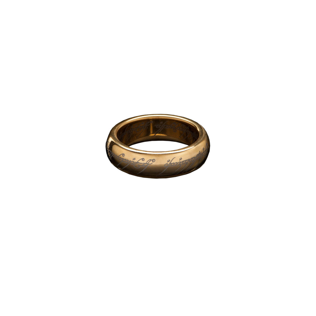 Imagen del producto El Señor de los Anillos Anillo de tungsteno El Anillo Único (chapado en oro) Talla