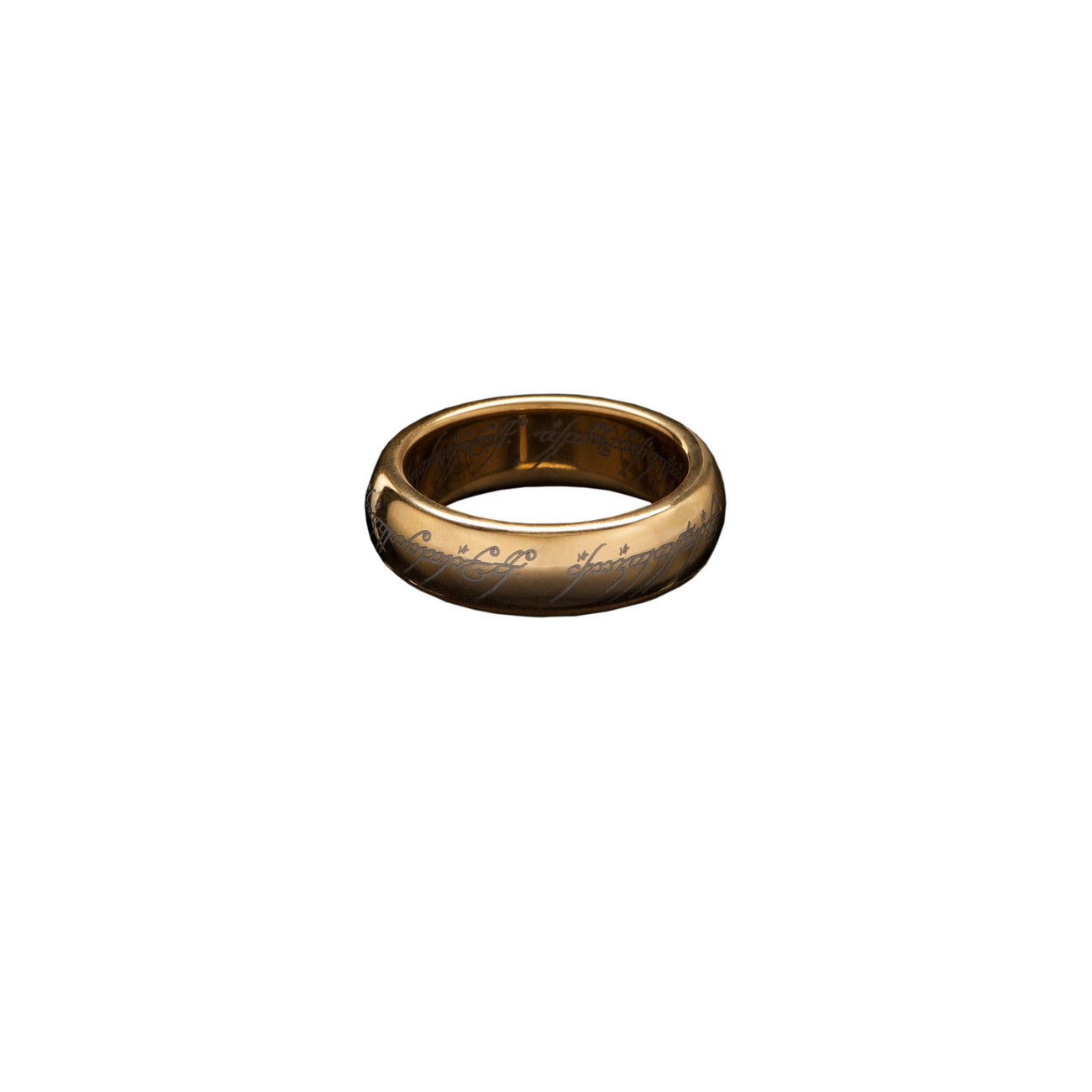 Imagen del producto El Señor de los Anillos Anillo de tungsteno El Anillo Único (chapado en oro) Talla