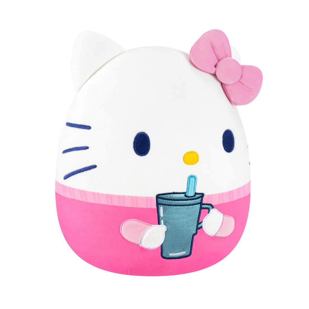 Imagen del producto Figura de peluche Squishmallows Hello Kitty con taza