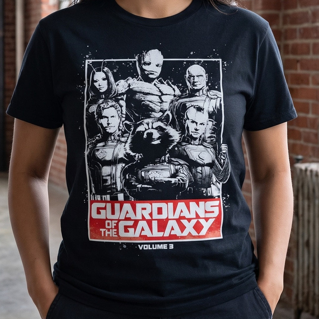 Imagen del producto Camiseta Guardians Vol. 3 negra - Guardians of the Galaxy