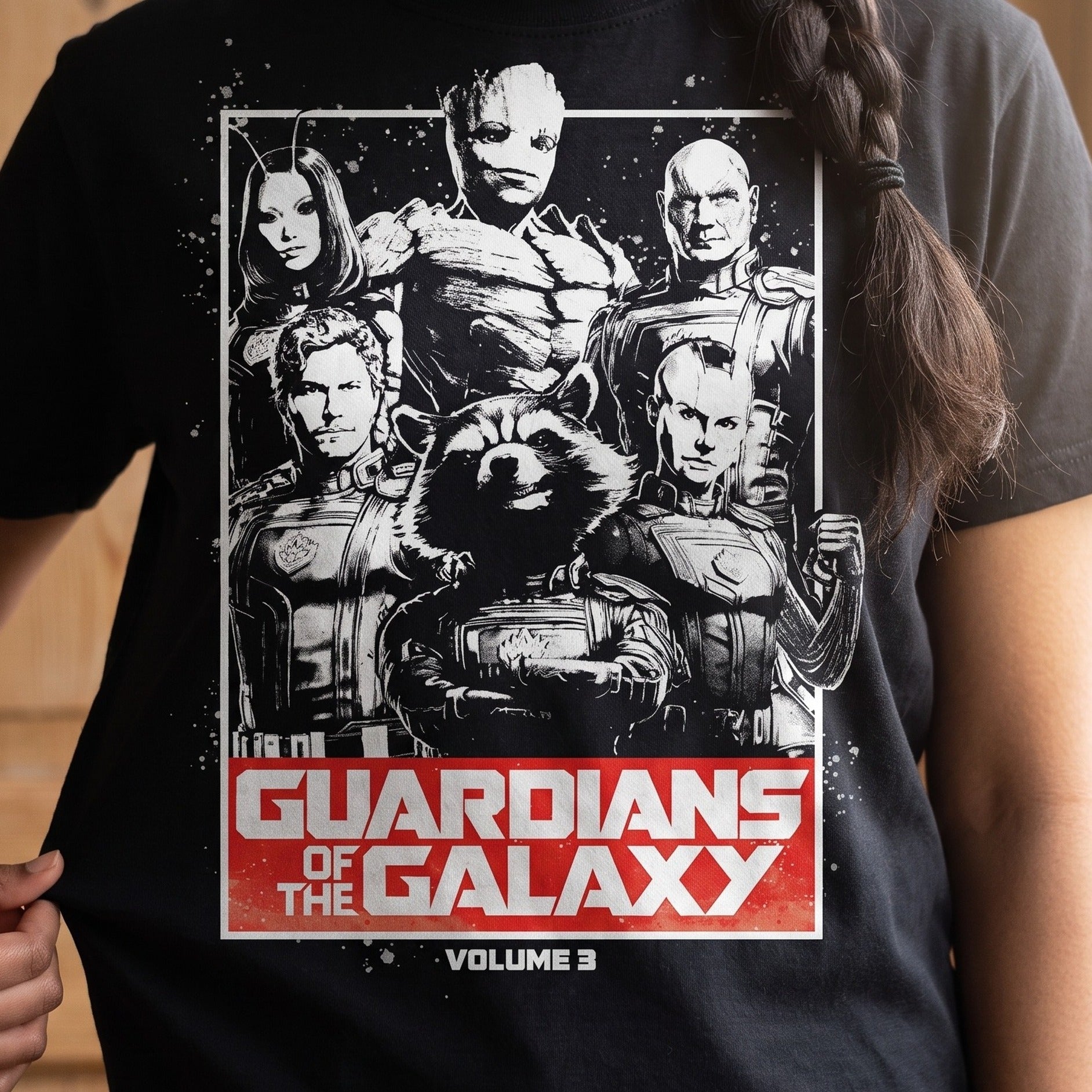 Imagen del producto Camiseta Guardians Vol. 3 negra - Guardians of the Galaxy