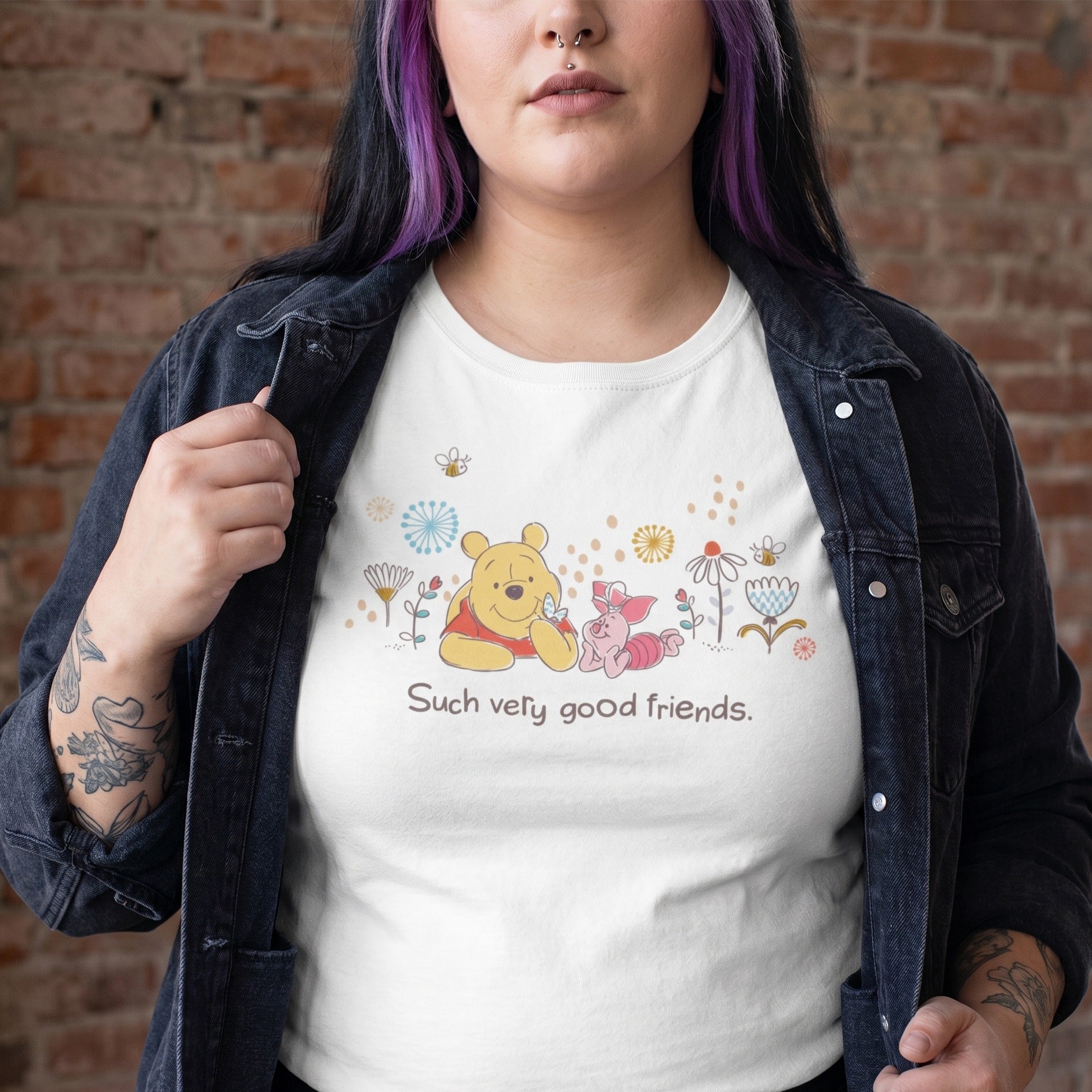 Imagen del producto Winnie the Pooh - Good Friends Camiseta mujer blanca