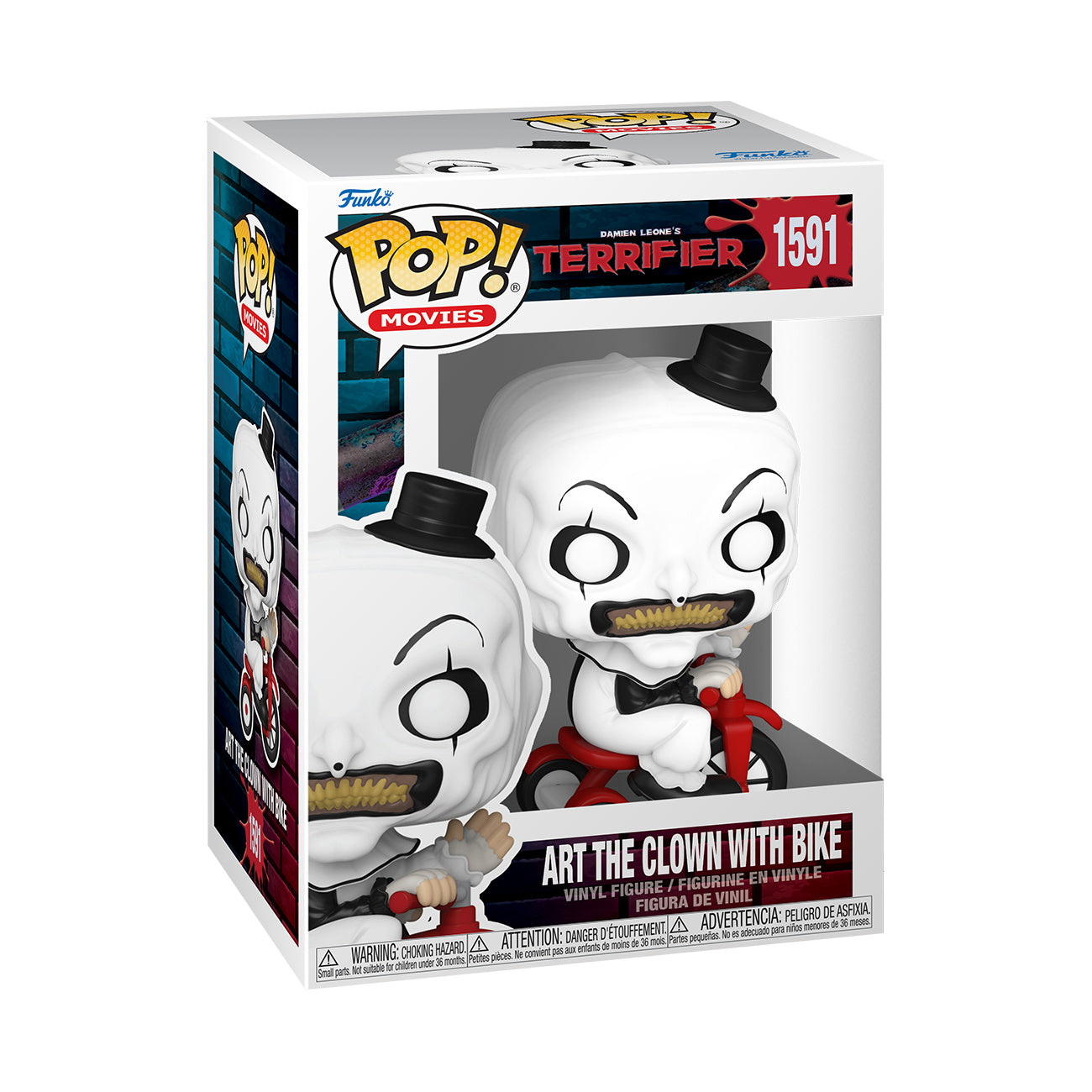 Imagen del producto Terrifier - Art the Clown con triciclo figura Funko Pop!