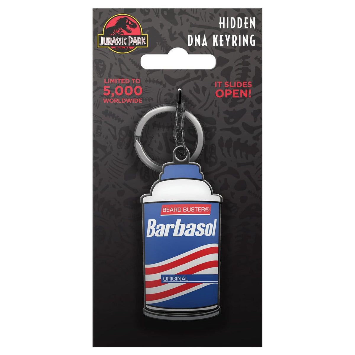 Imagen del producto Jurassic Park - Llavero lata Barbasol Edición Limitada