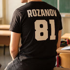 Imagen del producto Camiseta tipo jersey Rozanov para fans de Heated Rivalry