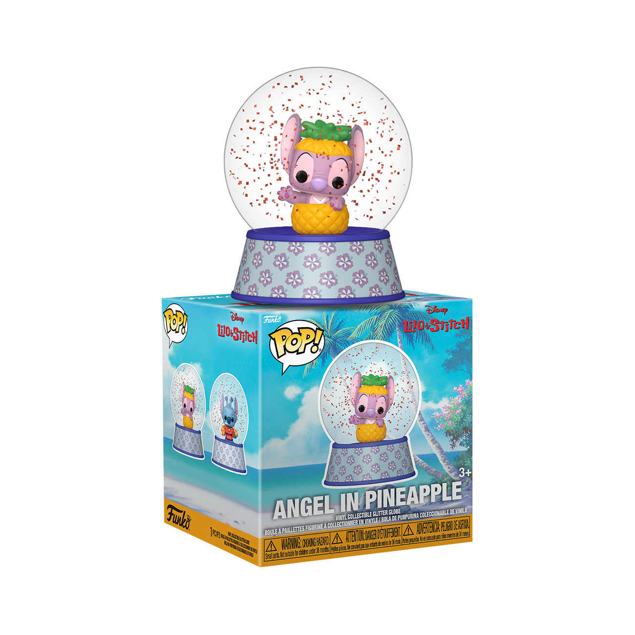 Imagen del producto Stitch Funko Pop Bola de Nieve Mystery Glitter expositor de 12 unidades - Lilo & Stitch