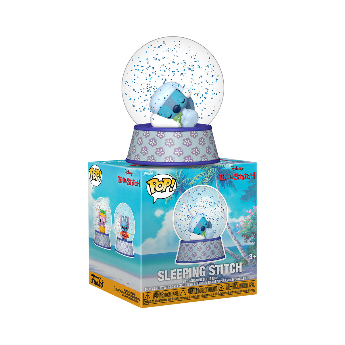 Imagen del producto Stitch Funko Pop Bola de Nieve Mystery Glitter expositor de 12 unidades - Lilo & Stitch