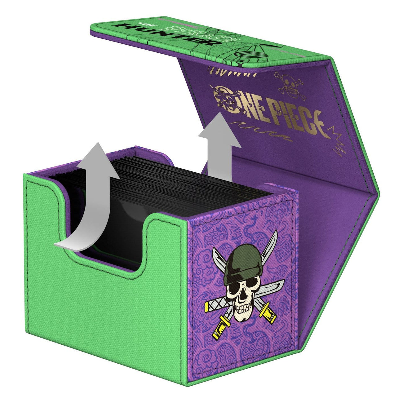 Imagen del producto One Piece - Zoro Ultimate Guard Sidewinder 80+ Xenoskin Caja para cartas coleccionables
