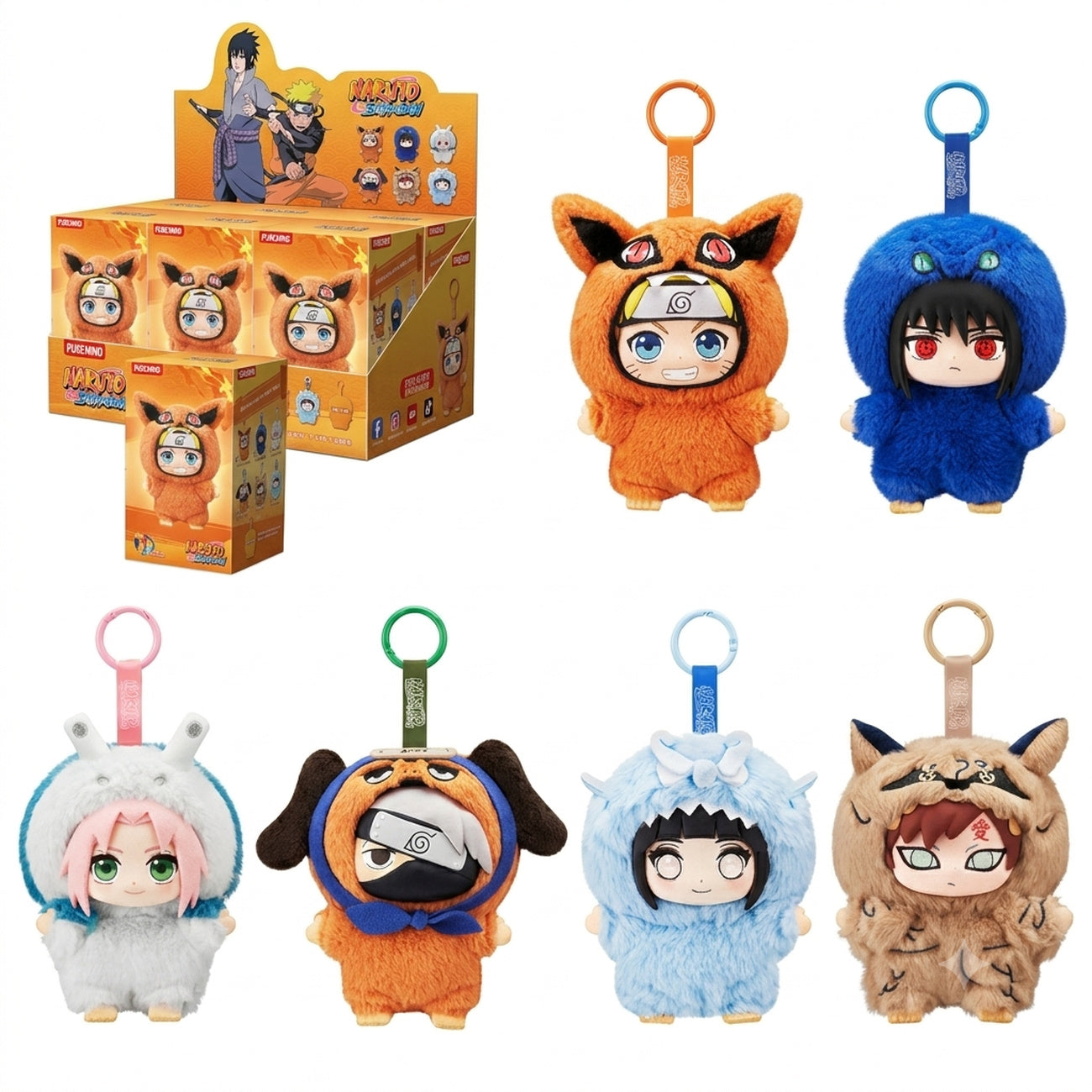 Imagen del producto Naruto - Llavero peluche Mystery Beast Party