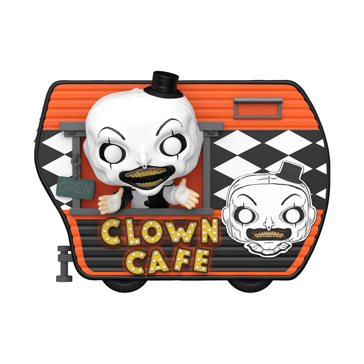 Imagen del producto Terrifier - Figura Funko Pop Clown Cafe con diorama