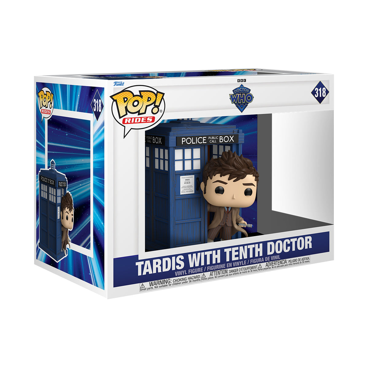 Imagen del producto Doctor Who - Décimo Doctor con TARDIS diorama figura Funko Pop