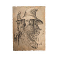 Imagen del producto El Hobbit Lámina artística Retrato de Gandalf el Gris 21 x 28