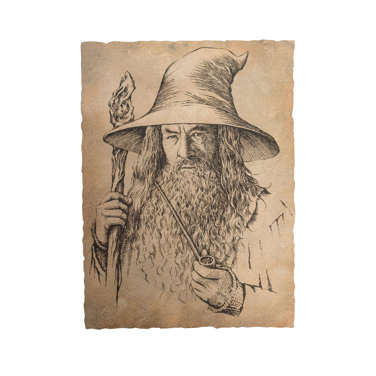 Imagen del producto El Hobbit Lámina artística Retrato de Gandalf el Gris 21 x 28