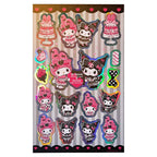 Imagen del producto Sanrio Pink Black Party Series – Pack de pegatinas Kuromi & My Melody