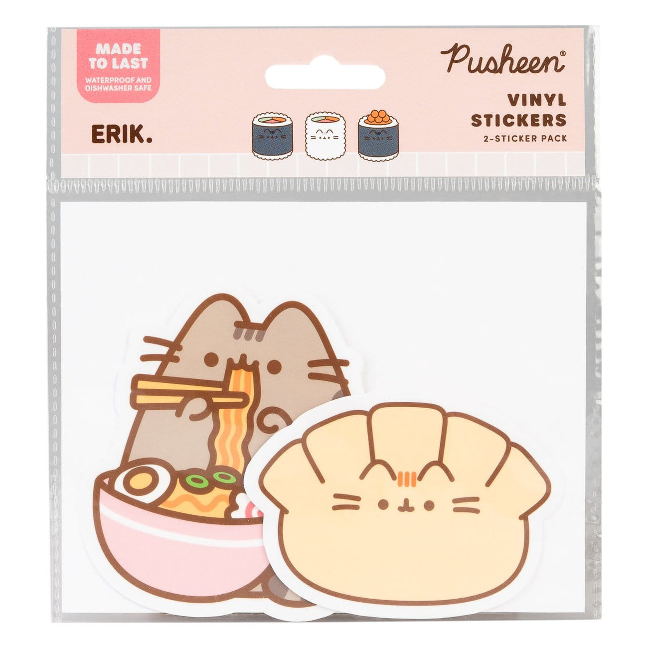Imagen del producto Pusheen Pegatinas de vinilo Sushi Roll Vol. 6 Set de 2