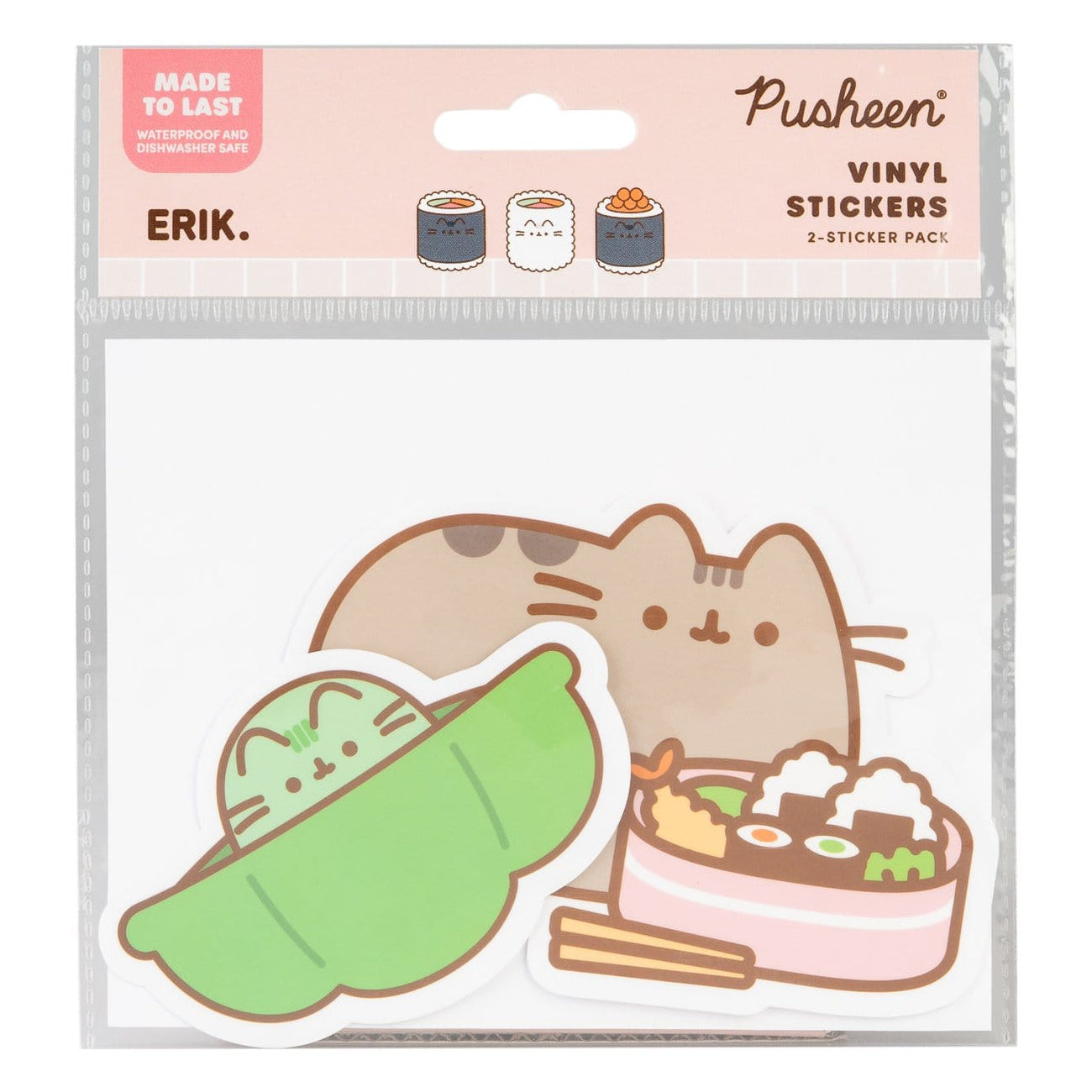 Imagen del producto Pusheen Pegatinas de vinilo Sushi Roll Vol. 4 Set de 2
